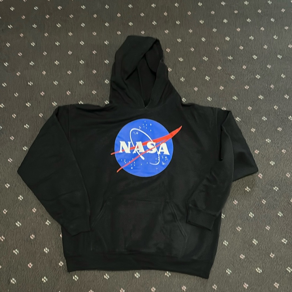 NASA back hoodie. Size large